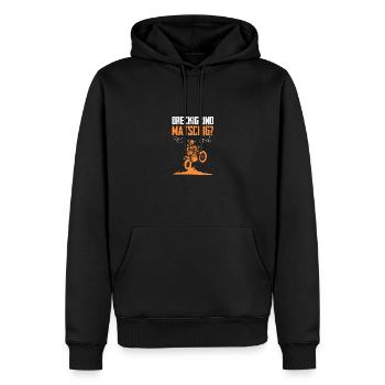 Drecking Und Matschig Geil Motocross Enduro Motorr - Männer Premium Bio Hoodie - Schwarz - Vorne - Nico (187cm)