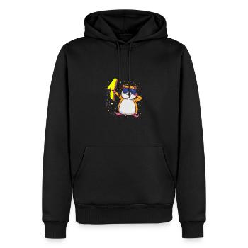 1 Year Old Dabbing Hamster Birthday - Men’s Premium Organic Hoodie - black - Front - Nico (187cm)