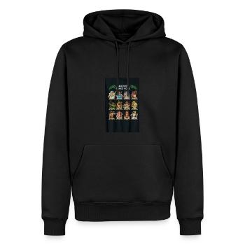 Ancient Greek Gods - Männer Premium Bio Hoodie - Schwarz - Vorne - Nico (187cm)