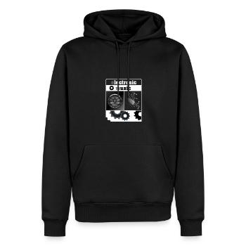 Electronic Music - Shirt - Gift - Men’s Premium Organic Hoodie - black - Front - Nico (187cm)