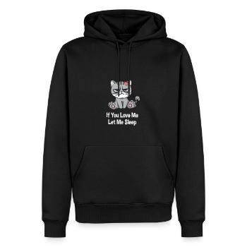 Wenn du mich liebst, lass mich lustige Paare Humor - Männer Premium Bio Hoodie - Schwarz - Vorne - Nico (187cm)
