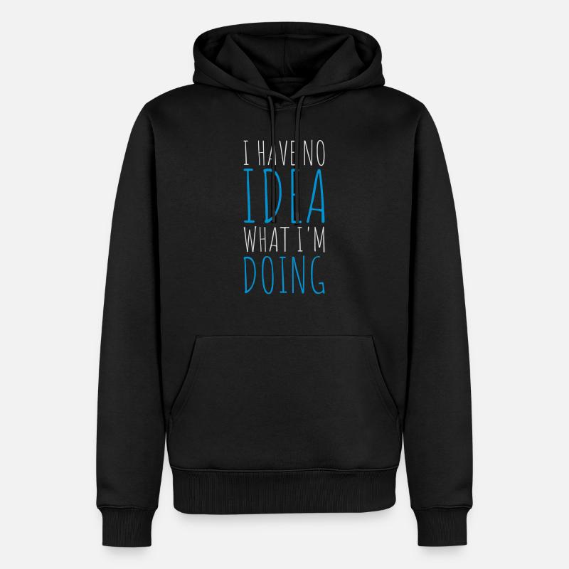 Aucune idée - Sweat à capuche Premium bio Homme - noir