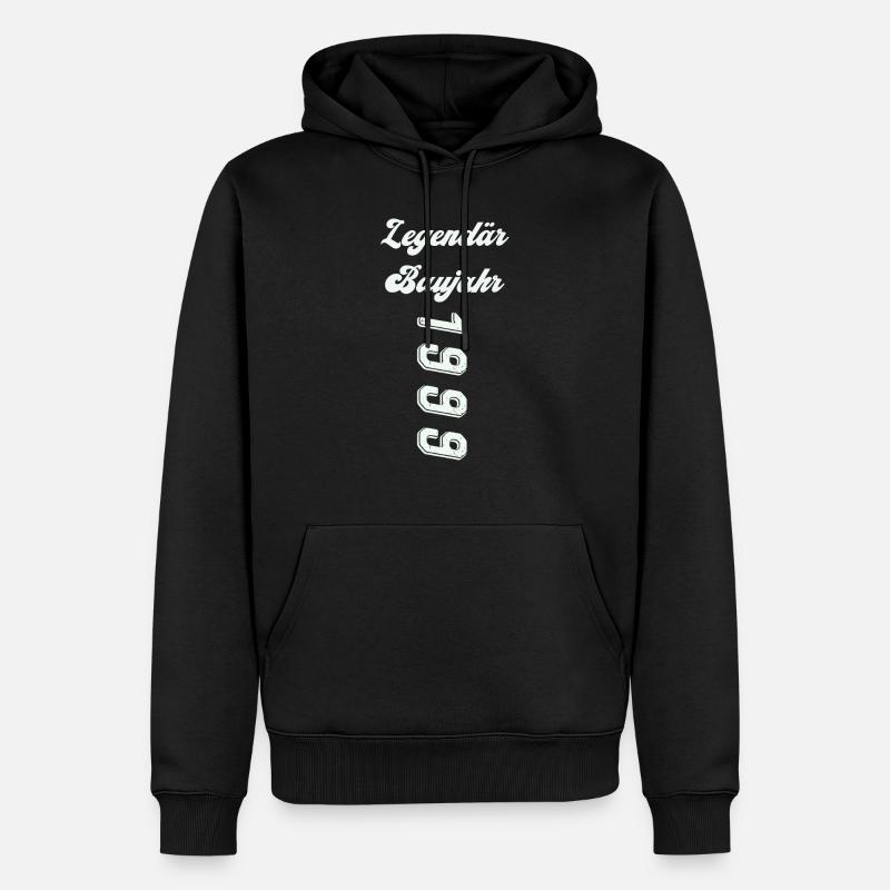 1999 - Männer Premium Bio Hoodie - Schwarz