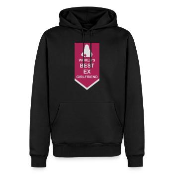 worlds best ex girlfriend - Männer Premium Bio Hoodie - Schwarz - Vorne - Nico (187cm)