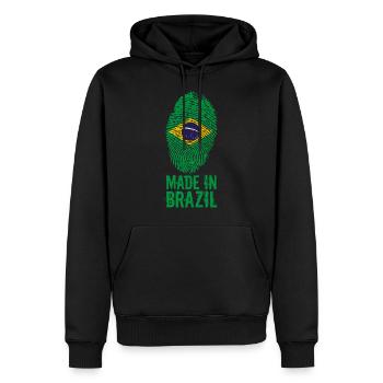 Made in Brazil / Made in Brazil Brasil - Sweat à capuche Premium bio Homme - noir - Devant - Nico (187cm)