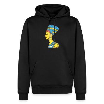Mythologie egypte religion symbole cadeau culture - Sweat à capuche Premium bio Homme - noir - Devant - Nico (187cm)