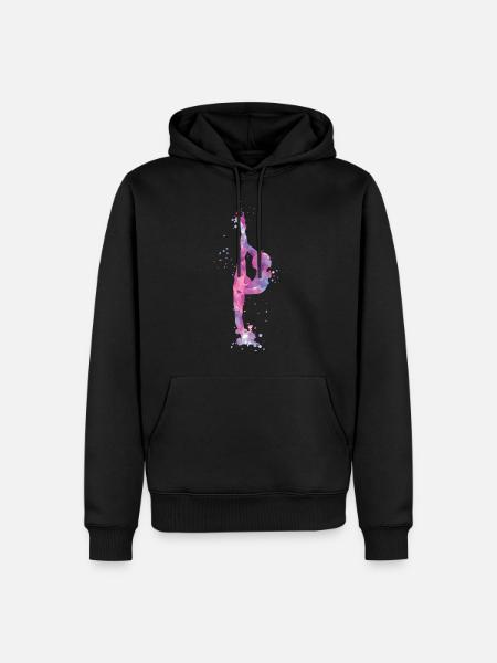gymnaste - Sweat à capuche Premium bio Homme - noir