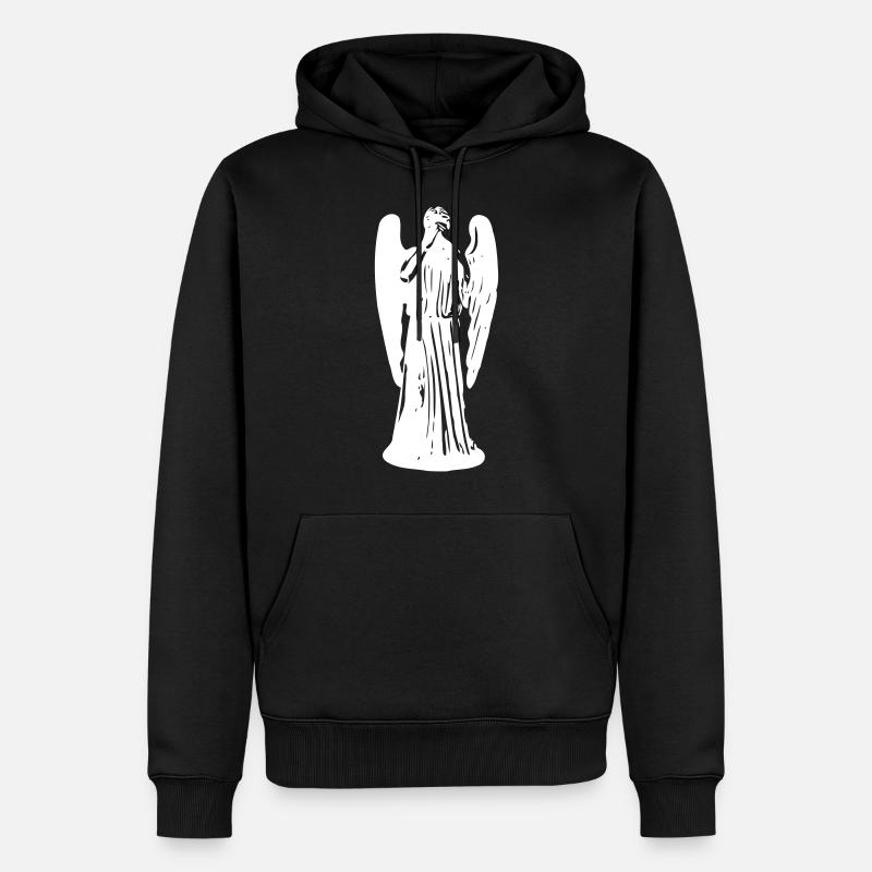 Don't Blink, Weeping Angel - Sweat à capuche Premium bio Homme - noir