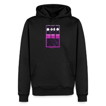Flanger - Men’s Premium Organic Hoodie - black - Front - Nico (187cm)