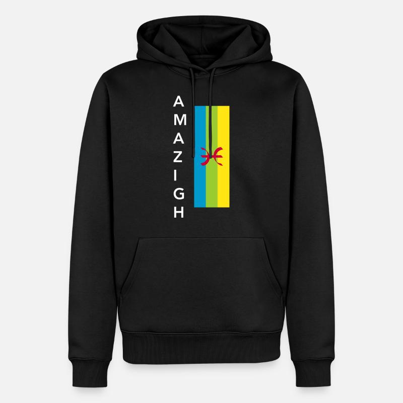 Amazigh - Männer Premium Bio Hoodie - Schwarz