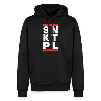 SNKTPL Berlin St. Pauli Sankt Pauli Geschenk - Männer Premium Bio Hoodie - Schwarz - Vorne - Nico (187cm)