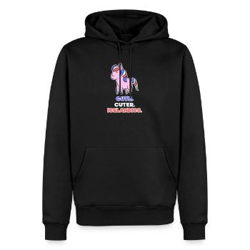 Pony Haflinger Statement Islandpferde Islandponys - Männer Premium Bio Hoodie - Schwarz - Vorne - Nico (187cm)