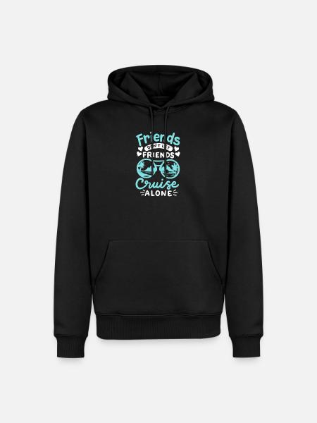 Kreuzfahrt mit Freunden - Männer Premium Bio Hoodie - Schwarz