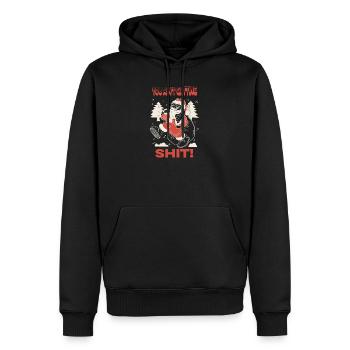 Chemise de Noël Santa Fury - Sweat à capuche Premium bio Homme - noir - Devant - Nico (187cm)