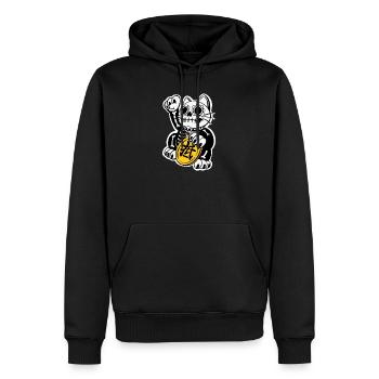 Neko Cavalera Resistance - Männer Premium Bio Hoodie - Schwarz - Vorne - Nico (187cm)