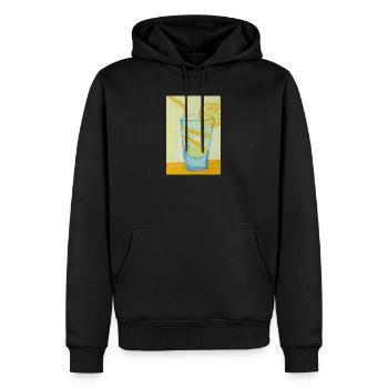 Lemon Glass Cocktail - Men’s Premium Organic Hoodie - black - Front - Nico (187cm)