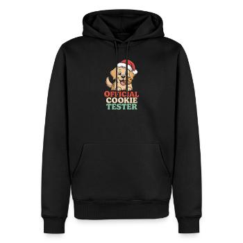 Weihnachtshund Humor - Männer Premium Bio Hoodie - Schwarz - Vorne - Nico (187cm)