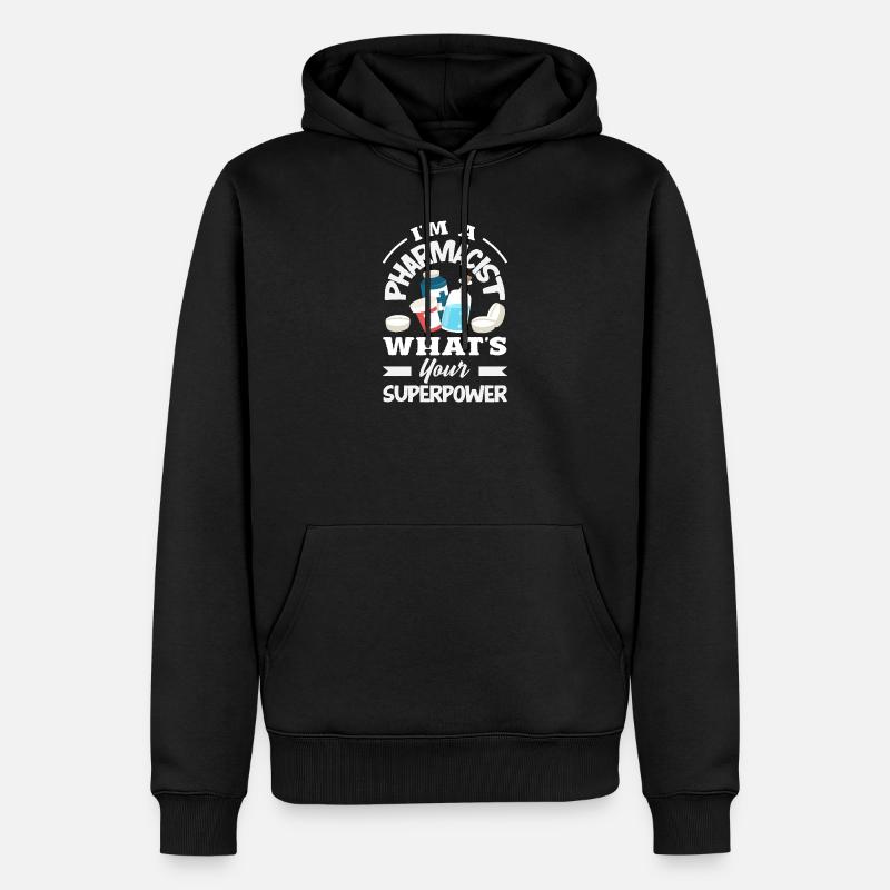 Pharmacien Technicien Pharmaceutique - Sweat à capuche Premium bio Homme - noir