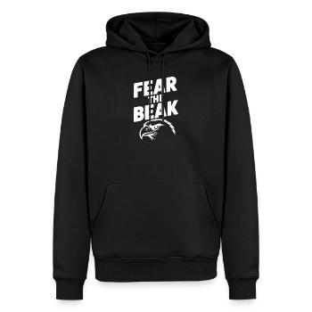 Fürchtet den Schnabel - Männer Premium Bio Hoodie - Schwarz - Vorne - Nico (187cm)