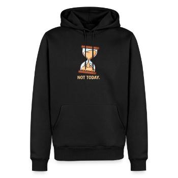 Die widerwillige Sanduhr - Männer Premium Bio Hoodie - Schwarz - Vorne - Nico (187cm)