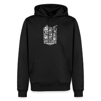 Ramen pour l’âme - Sweat à capuche Premium bio Homme - noir - Devant - Nico (187cm)