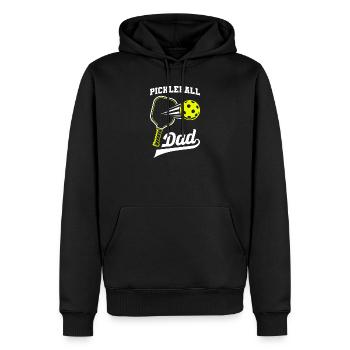 Pickleball Dad lustiges Pickleball Spieler - Männer Premium Bio Hoodie - Schwarz - Vorne - Nico (187cm)