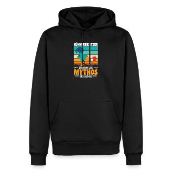 Hühnerflüsterer Huhn Hühnerhalter Hühner - Männer Premium Bio Hoodie - Schwarz - Vorne - Nico (187cm)