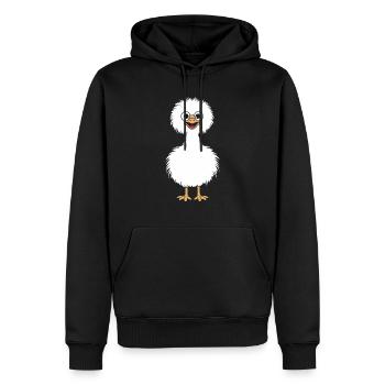 Strauß - Männer Premium Bio Hoodie - Schwarz - Vorne - Nico (187cm)