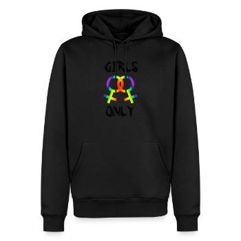 Lgbt Girls Only, Lesbian - Männer Premium Bio Hoodie - Schwarz - Vorne - Nico (187cm)