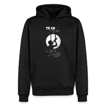 Team bräutigam JGA Letzter Tanz im Mondschein - Männer Premium Bio Hoodie - Schwarz - Vorne - Nico (187cm)