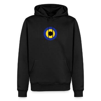 cercle - Sweat à capuche Premium bio Homme - noir - Devant - Nico (187cm)
