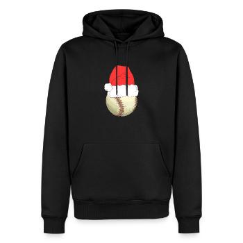 Weihnachten Christmas Vintage Heiligabend Spruch - Männer Premium Bio Hoodie - Schwarz - Vorne - Nico (187cm)