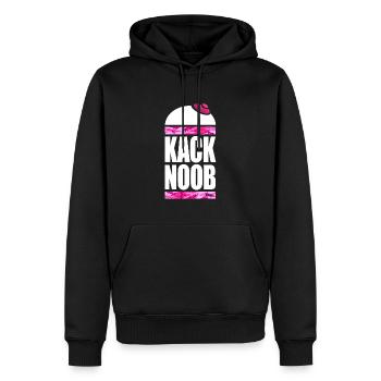 Zertifizierte KackNoob-Uniform! - Männer Premium Bio Hoodie - Schwarz - Vorne - Nico (187cm)