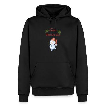 Frohe Weihnachten - Männer Premium Bio Hoodie - Schwarz - Vorne - Nico (187cm)