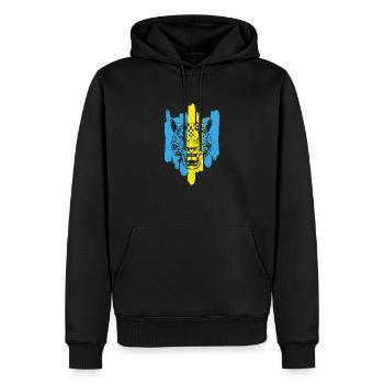 Schneeleopard National Souvenir Kasachstan - Männer Premium Bio Hoodie - Schwarz - Vorne - Nico (187cm)
