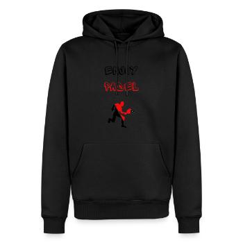 Genießen Sie Padel - Männer Premium Bio Hoodie - Schwarz - Vorne - Nico (187cm)