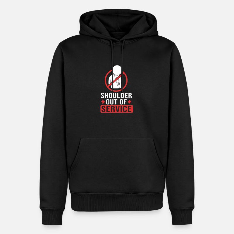 Gebrochener Arm Knochen Knochenbruch - Männer Premium Bio Hoodie - Schwarz