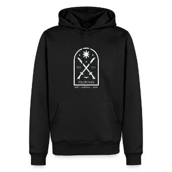 Philippinen Kampfsport Design für stolze Pinoys - Männer Premium Bio Hoodie - Schwarz - Vorne - Nico (187cm)