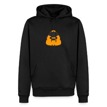 sac2 - Sweat à capuche Premium bio Homme - noir - Devant - Nico (187cm)