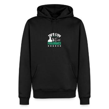 Parfüm Fragrance Perfüm Perfume Parfum Duft - Sweat à capuche Premium bio Homme - noir - Devant - Nico (187cm)