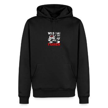 Driving License 2025 Driving Test Driving License Test - Men’s Premium Organic Hoodie - black - Front - Nico (187cm)