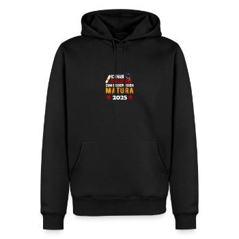 Matura 2025 Maturareise Maturafeier Maturant - Männer Premium Bio Hoodie - Schwarz - Vorne - Nico (187cm)