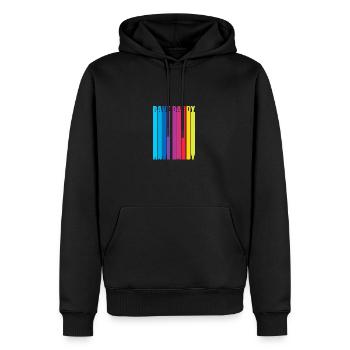 Rave Raver Techno music Techno bass Mischpult - Männer Premium Bio Hoodie - Schwarz - Vorne - Nico (187cm)