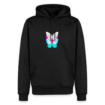 Rave Raver Techno music Techno bass Mischpult - Männer Premium Bio Hoodie - Schwarz - Vorne - Nico (187cm)