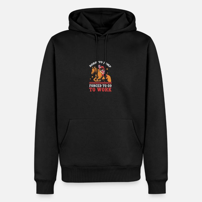 Saut d’obstacles Saut d’obstacles - Sweat à capuche Premium bio Homme - noir