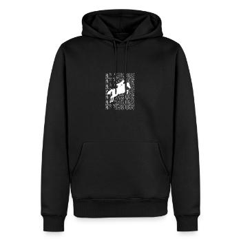 Dressage Dressage Cheval Dressage Cavalier - Sweat à capuche Premium bio Homme - noir - Devant - Nico (187cm)