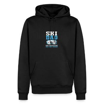 Séjour ski ski - Sweat à capuche Premium bio Homme - noir - Devant - Nico (187cm)