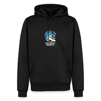 Snowboard Snowboard Vacances snowboard Snowboarders - Sweat à capuche Premium bio Homme - noir - Devant - Nico (187cm)