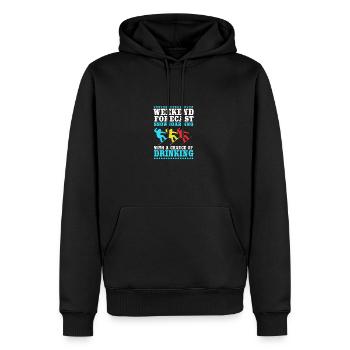 Snowboard Snowboard Vacances snowboard Snowboarders - Sweat à capuche Premium bio Homme - noir - Devant - Nico (187cm)