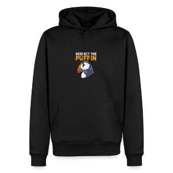 Papageientaucher Puffin - Männer Premium Bio Hoodie - Schwarz - Vorne - Nico (187cm)